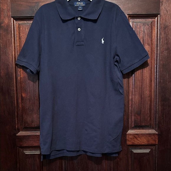 Polo by Ralph Lauren Men's Dark Blue Polo Shirt - Picture 1 of 1